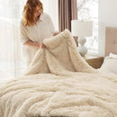 Bedsure GentleSoft Fluffy Beige Throw Blanket for Bed, Faux Fur Gifts Beige Decor Light Tan Khaki Blanket Neutral Decoration for Home, Soft Cozy Fuzzy Plush Thick Warm Sherpa Fleece Cute Stuff, 50x60 by CozyNest Decor