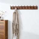 SKOLOO Rustic Wall Mounted Coat Rack, Case of 2, Pine Solid Wood Coat Hook Hanger - 10 Hooks for Hanging Clothes Robes Towels Coats by CozyNest Decor