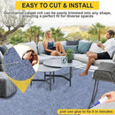 Marine Carpet,6 FT x 14 FT Blue-Gray Indoor Outdoor Carpet 0.2" Thick Boat Carpet with Water-Proof TPE Backing, Non-Slide Outdoor Marine Carpet Roll for Home, Patio, Porch, Deck by CozyNest Decor