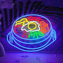 LISIGNVE Bibimbap Neon Sign USB Korean Food Led Light Up Sign Korean Bibimbap Neon Light for Restaurant Kitchen Diner Room Business Wall Decor(16.5”*12.6”) by CozyNest Decor