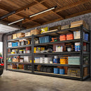 59.8"W Garage Shelving 72"H Storage Shelves 2750LBS Metal Shelving Heavy Duty Garage Shelves Adjustable 5 Tier Metal Shelf for Basement Warehouse Pantry Supermarket 59.8"W x 24"D x 72"H by GreenHaven Gardens