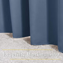 NICETOWN Bedroom Blackout Curtains and Drapes 54 inch Long - Window Treatment Thermal Insulated Solid Grommet Light Blocking for Night Shift (Stone Blue, W37 x L54, 2 Panels) by TinyTreasures Baby Boutique