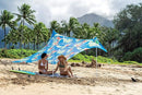 Neso Tents Beach Tent with Sand Anchor, Portable Canopy Sunshade - 7' x 7' - Patented Reinforced Corners (Tropical Floral) by TinyTreasures Baby Boutique