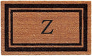 Calloway Mills 152963672Z Black Border 36" x 72" Monogram Doormat Letter (Z) by CozyNest Decor