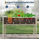 Galvanized Raised Garden Bed with Legs - 50×32×17In Metal Planter Box for Vegetables, Outdoor Raised Garden Beds Gardening, Durable Planter Raised Beds, Sturdy Planters for Outdoor Plants (Beige) by GreenHaven Gardens
