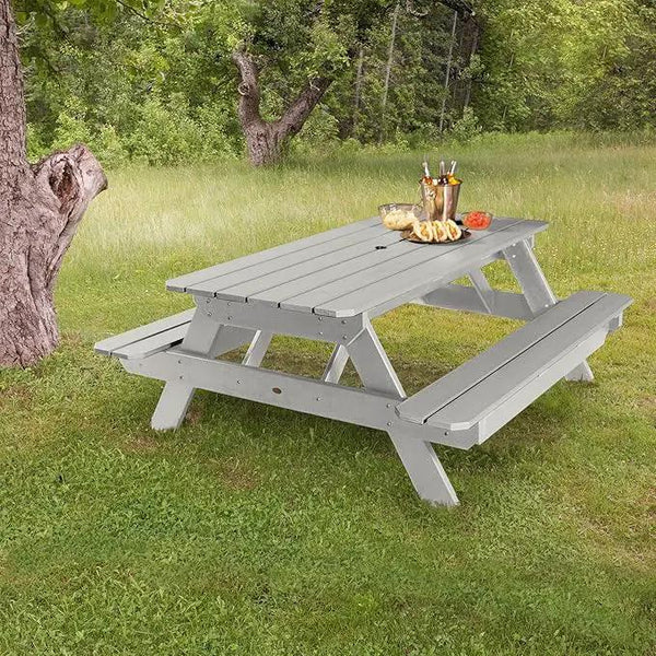 highwood Hometown Picnic Table, 6 Foot, Harbor Gray, photo 2 of 9