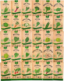 Organo Republic 30 Most Popular Winter Vegetable Garden Seeds Variety Pack- Outdoors/Indoor 8300+ Non-GMO Heirloom Veggie Seeds Broccoli Beet Carrot Cabbage Chives Lettuce Radish Pea Spinach & More by GreenHaven Gardens