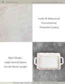 Rectangular Folding Laundry Basket,waterproof Canvas Basket,gift basket,Suitable for children's room,Office,Clothes,Toys Storage(Pink lace dance shoes) by TinyTreasures Baby Boutique