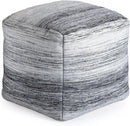 Anji Mountain 20"x20"x20" Handmade & Handcrafted Ottoman Pouf Comfortable Pouf Ottoman Foot Rest & Home Décor Accent for Living Room, Bedroom, Nursery, Kids Room, Patio by CozyNest Decor