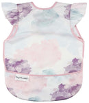 Tiny Twinkle Mess Proof Baby Bib - Waterproof & Lightweight Baby-Led Weaning Apron | 100% Recycled Polyester, Easy Clean & Machine Washable (Cotton Candy, Small 6-24 Months) by TinyTreasures Baby Boutique
