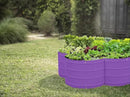 Galvanized Raised Garden Beds Outdoor // 3×3×1 ft Planter Raised Beds for Gardening, Vegetables, Flowers // Large Metal Garden Box (Purple) // Patented Tool-Free Design by GreenHaven Gardens
