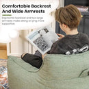 Bean Bag Chair for Adults, Comfy Tufted Bean Bag Chair Sofa with Armrests, Lazy Beanbag Chair with Foam Filler Stuffed Bean Bag Couch Sofa for Reading in Bedroom, Living Room and Dorms by CozyNest Decor