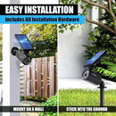 Bell+Howell Bionic Spotlight LED Solar Lights Solar-Powered Spot Light with 25 Feet Motion Sensor Outdoor Waterproof Frost Resistant Yard Outdoor Lighting As Seen On TV (Original, Set of 2) by GreenHaven Gardens