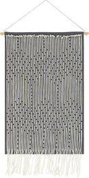 Mark&Day Wall Art, Schlublberg Modern Farmhouse Medium Gray Macrame Tapestry Wall Hanging for Living Room, Bedroom, Office or Kitchen (36"H x 24"W) by CozyNest Decor