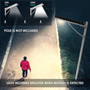 6000W Aluminum Frame LED Integrated Solar Street Light, IP65 Waterproof , Radar Sensor + Light Sensor, Dusk to Dawn Solar