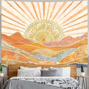 Lunerfex Bohemian Mandala Sunrise Wall Tapestry, Abstract Mountain Scenery Tapestries for Home Decor, Boho Tapestry 60x44 Inch by CozyNest Decor