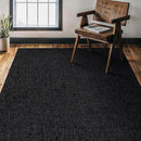 CAMILSON Easy Jute Rug 5x7, Indoor Outdoor Dark Gray Black Farmhouse Area Rugs for Living Room Patio and Kitchen Rug, Solid Boho Woven Design, Easy-Cleaning, Washable Outside Carpet Alfombras (5 x 7) by CozyNest Decor