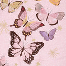 Lambs & Ivy Butterfly Dreams Pink/Gold 3-Piece Nursery Baby Crib Bedding Set by TinyTreasures Baby Boutique