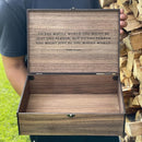 Personalized wooden name box for memories, keepsake Christmas gift, present for Him, Her, Boyfriend, Girlfriend, Baby Boy, Baby Girl, Brother, Sister, Guy, Groomsmen, Bride Friend for Birthday by TinyTreasures Baby Boutique