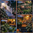 Solar Garden Decor Lights Outdoor, Solar Powered Lights Waterproof for Yard Patio Porch Flowerbed, Fairy Gardening Supplies Gifts Firwork(6 Pack Warm White) by GreenHaven Gardens