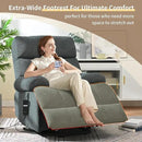 Power Lift Chair Recliners for Elderly, Overstuffed Electric Lift Recliner Chair with Widened Footrest Side Packets for Living Room Bedroom by CozyNest Decor