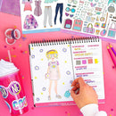 Fashion Angels Sticker Stylist 12544, Fashion Design Sticker by Number Activity Book, For Kids 6 and Up by TinyTreasures Baby Boutique