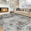 10x14 Area Rugs Large Living Room Rug Washable: Modern Abstract Rug Indoor Modern Carpet Non Slip for Dining Room Bedroom Nursery Home Office Black Gold by TinyTreasures Baby Boutique