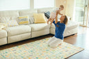 Baby Care Play Mat (Large, Sea Petals - Pink) 82'' x 55'' Original One-Piece Reversible Rollable Waterproof Play Mat for Infants, Babies, Toddler, and Kids by TinyTreasures Baby Boutique