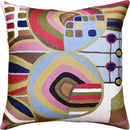 Hundertwasser Modern Pillow Cover Contemporary Pillowcase Outdoor Abstract Couch Accent Throw Pillowsham Mid Century Chair Cushions Handmade Wool Size 18x18 by CozyNest Decor