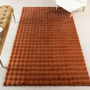 nuLOOM Jeni Checkered 3'9" x 6' Machine Washable Area Rug for Living Room Bedroom Dining Room Kitchen, Brick by CozyNest Decor