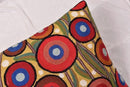 Lumbar Yellow Poppy Floral Pillow Cover Red Poppies Flower Pillows Farmhouse Chair Cushion Floral Poppy Hand Embroidered Size 14x20 by CozyNest Decor