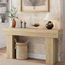 63 Inch Long Console Table for Entryway, Farmhouse Wood Rectangular Sofa Table Behind Couch Table, Narrow Entryway Table for Living Room, Entrance, Hallway, Foyer, Easy Assembly (Natural) by CozyNest Decor