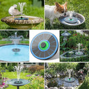 Solar Fountain Full Glass Panel No Battery, 3.5W Solar Bird Bath Fountains with 4 Fixed Rods & 7 Nozzles, Solar Fountain Pump for Bird Bath, Garden, Pond, Pool, Patio,Hummingbird by GreenHaven Gardens
