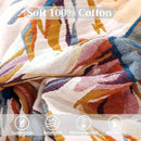 Boho Throw Blanket for Bed - 100% Pure Cotton Ultra Soft Rustic Quilt - Farmhouse Decor Bed Blankets, All Season Rustic Throw for Sofa Couch Chair(80''x 90'', Floral) by CozyNest Decor