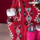 Wrangler Diaper Bag Backpack Aztec Travel Backpack Purses Western Multi-Function Baby Bags for Mom with Waterproof Insulated Pockets by TinyTreasures Baby Boutique