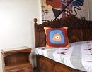 Kandinsky Modern Pillow Cover - Ruby Abstract Pillowcase Farmhouse Chair Contemporary Cushion Outdoor Pillowsham Mid Century Handmade Wool Size 18x18 by CozyNest Decor