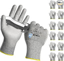 240 Pairs ANSI A5 Cut Resistant Work Gloves, Cut Proof Gloves with PU Coating, Used for Metal Fabrication, WoodWorking, Construction, Non Slip, Durable, S, CR3088 by GreenHaven Gardens