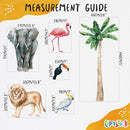 Safari Animal Wall Decals for Kids by Lipastick-Peel and Stick Jungle Stickers Giraffe, Elephant, Hippo, Palm Tree, Parrot for Toddlers Room, Nursery, Playroom, Classroom, Daycare Decor Art- XXL by TinyTreasures Baby Boutique