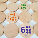 bee smart Wooden Memory Game - Matching Memory Game for Kids 3 and Up, 16Pcs | Educational Toy for Preschool Toddlers Board Games (Numbers) by TinyTreasures Baby Boutique