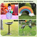 12 inches Tent Stakes Heavy Duty 34-Pack, 5/16" Diameter J Hook Fence Stakes Rebar Ground Stake for Inflatables, Tarp, Yard Lawn Outdoor Decoration by CozyNest Decor