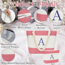 YOOLIFE Beach Bags for Women - Initial Tote Waterproof Bag with Makeup Bag, Mothers Day Gifts for Women Mom Friend Birthday by GreenHaven Gardens