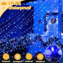 Ollny Christmas Lights Outdoor 800LED 262FT, Blue Plug in Fairy Lights with Remote, 8 Modes Waterproof Timers Dimmable LED String Lights for Indoor House Outside Bedroom Patio Balcony by GreenHaven Gardens
