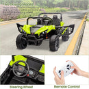 24V 2 Seater Ride On Car Truck, Power Wheels Kids UTV w/Parent Remote Control, 3.1 MPH Max Speed, Music Player, LED Lights & Storage, Electric Vehicle Ride On Toy for Kids Toddler Ages 3-8, Green by TinyTreasures Baby Boutique