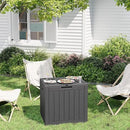 32 Gallon Deck Box Lockable Resin Indoor Outdoor Storage Box waterproof Outdoor Container for Patio Furniture, Pool Accessories, Cushions, Garden Tools, Sports Equipment by CozyNest Decor