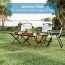 Folding Camping Table, 48Inch Lightweight Roll-Up Table Aluminum Low Portable Picnic Table with Carrying Bag for Outdoor, Beach, Picnic, Backyards, BBQ and Party Walnut Color by GreenHaven Gardens