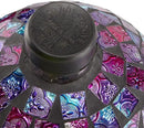 Alpine Corporation 10" Diameter Indoor/Outdoor Glass Mosaic Gazing Globe Yard Decoration, Purple Embossed Tile by GreenHaven Gardens