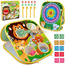 Animal Bean Bag Toss Game Toy Outdoor Toss Game, Family Party Party Supplies for Kids, Gift for Boys Birthday or Christmas for Toddlers Ages 3 4 5 6 Year Old by TinyTreasures Baby Boutique