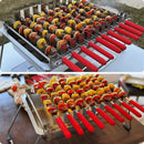 𝗖𝗵𝗮𝗿𝗰𝗼𝗮𝗹 𝗞𝗮𝗯𝗼𝗯 𝗚𝗿𝗶𝗹𝗹 by 𝗡𝗼𝗿𝘁𝗵 𝗚𝗿𝗶𝗹𝗹𝘀: precise heat control, silicone-handle square & flat skewers, charcoal starter tool, tongs, BBQ gloves, and storage & travel bags. by GreenHaven Gardens