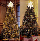 Kingdder 3 Pieces Moravian Star Light LED 3D Star Hanging Light Powered by Battery with Timer Function White Porch Lantern Holiday Decor for Indoor Outdoor Christmas Tree Balcony Courtyard (18 Inch) by GreenHaven Gardens