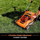LawnMaster CLMF4819A 48V MAX* 19-inch Brushless Cordless Mower with 2X24V MAX* 4.0Ah Battery and a Dual Charger by GreenHaven Gardens